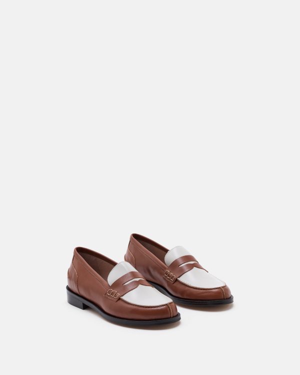 MOCASSINS MAURINE COGNAC ÉCRU - Image 3