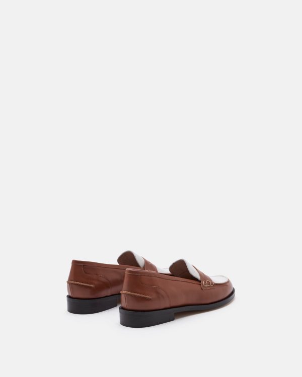 MOCASSINS MAURINE COGNAC ÉCRU - Image 4