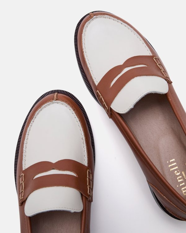 MOCASSINS MAURINE COGNAC ÉCRU - Image 5