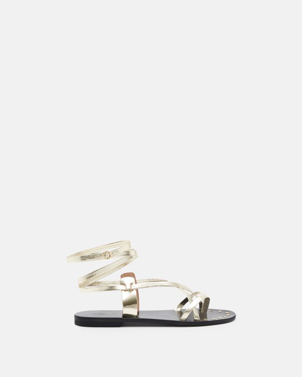 SANDALES MYA/MET PLATINE