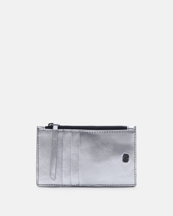 PORTE CARTES KAMILIA/MET ARGENT